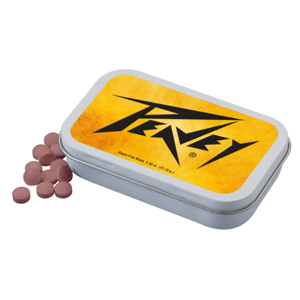 3 3/4" x 2 3/8" Large Rectangular Hinged Tin with Mints 2