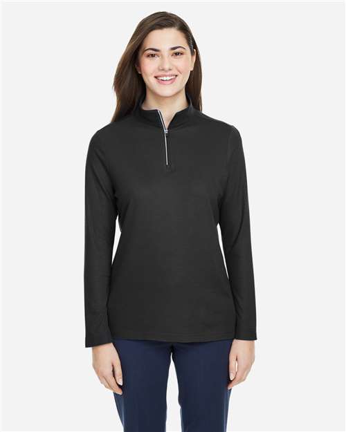 Women's Fusion ChromaSoft™ Pique Quarter-Zip Pullover - CE405W 83