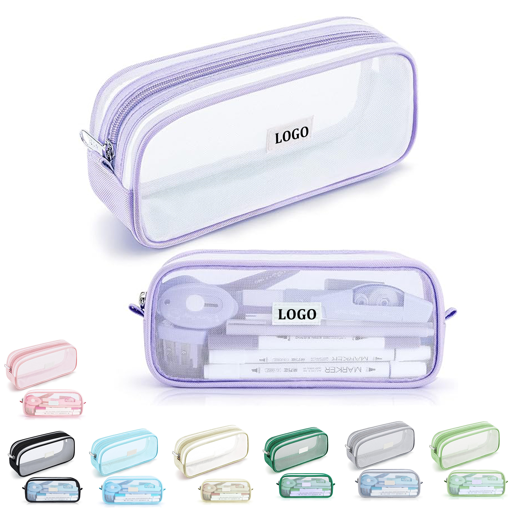 Grid Mesh Pencil Case 2