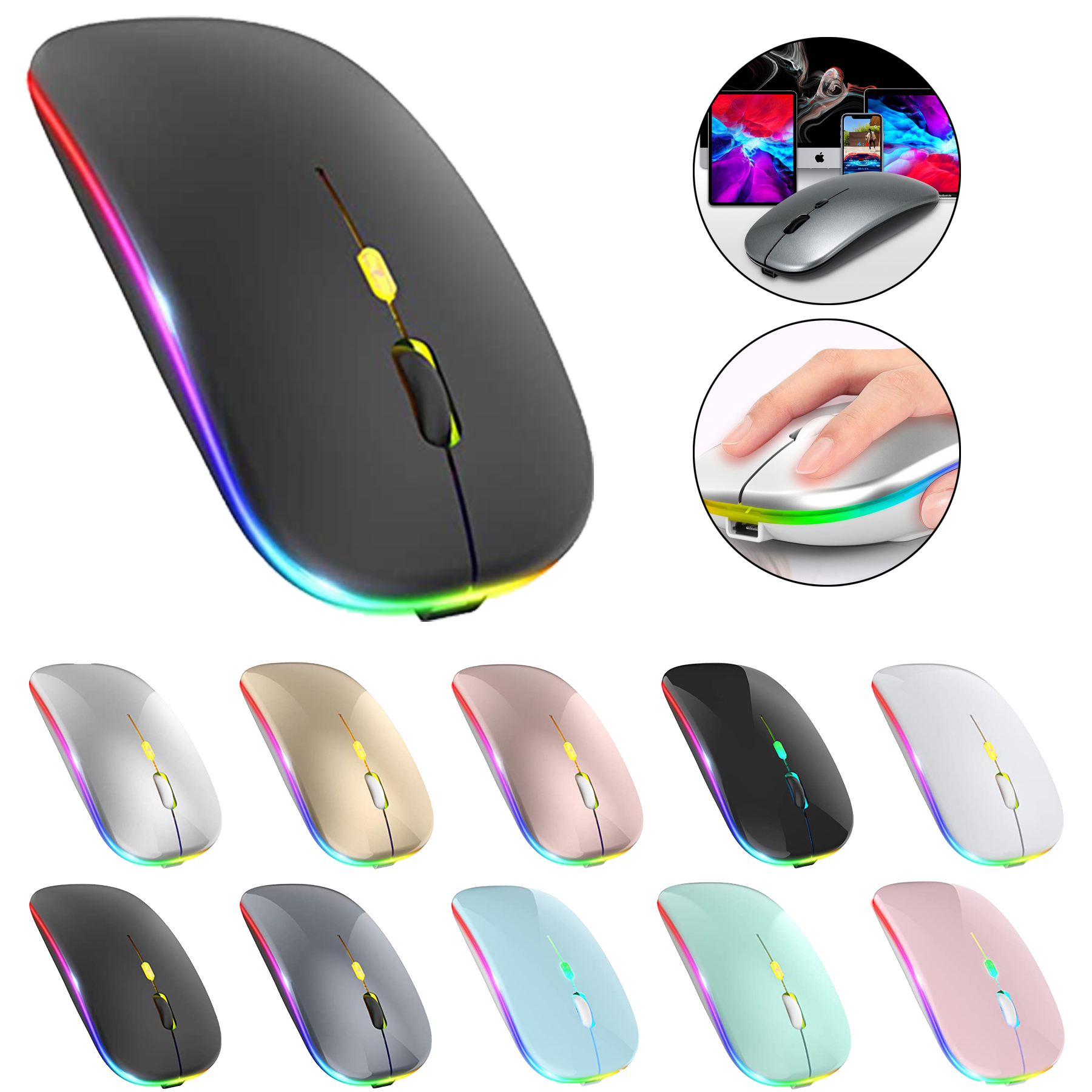 LED wireless Slim moused 2