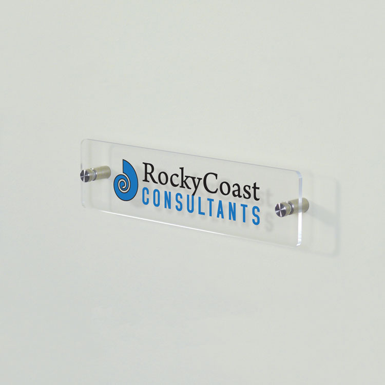 Stand-Off Sign 10 x 2 5