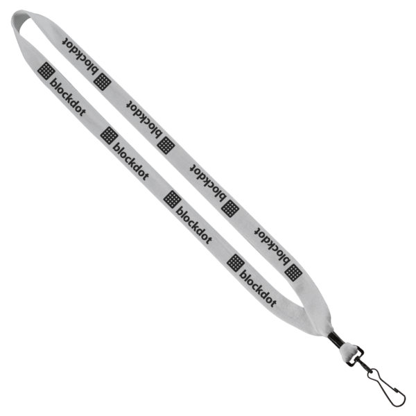 3/4" Cotton Lanyard with Metal Crimp & Swivel Snap Hook 6