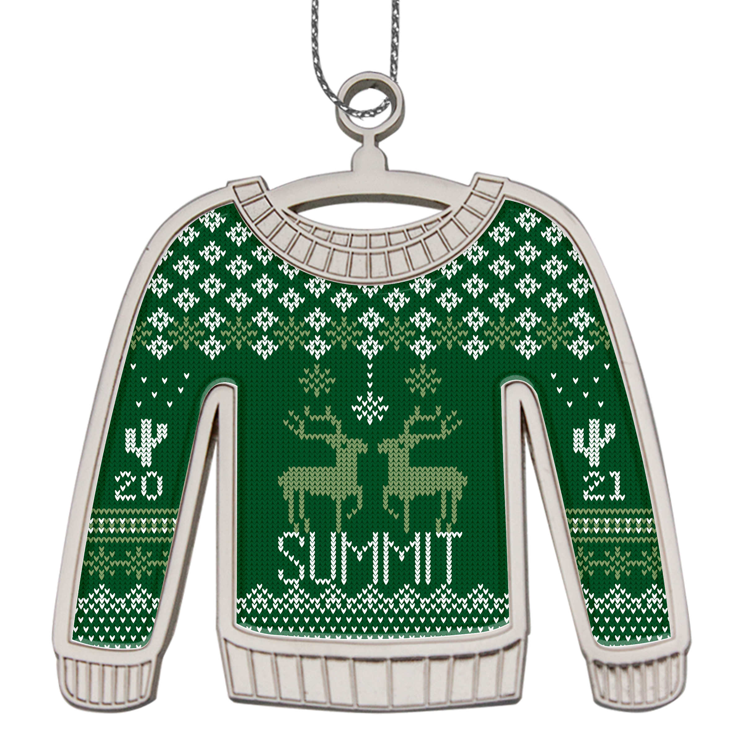 Ugly Sweater Holiday Ornament (2-Sided) 7