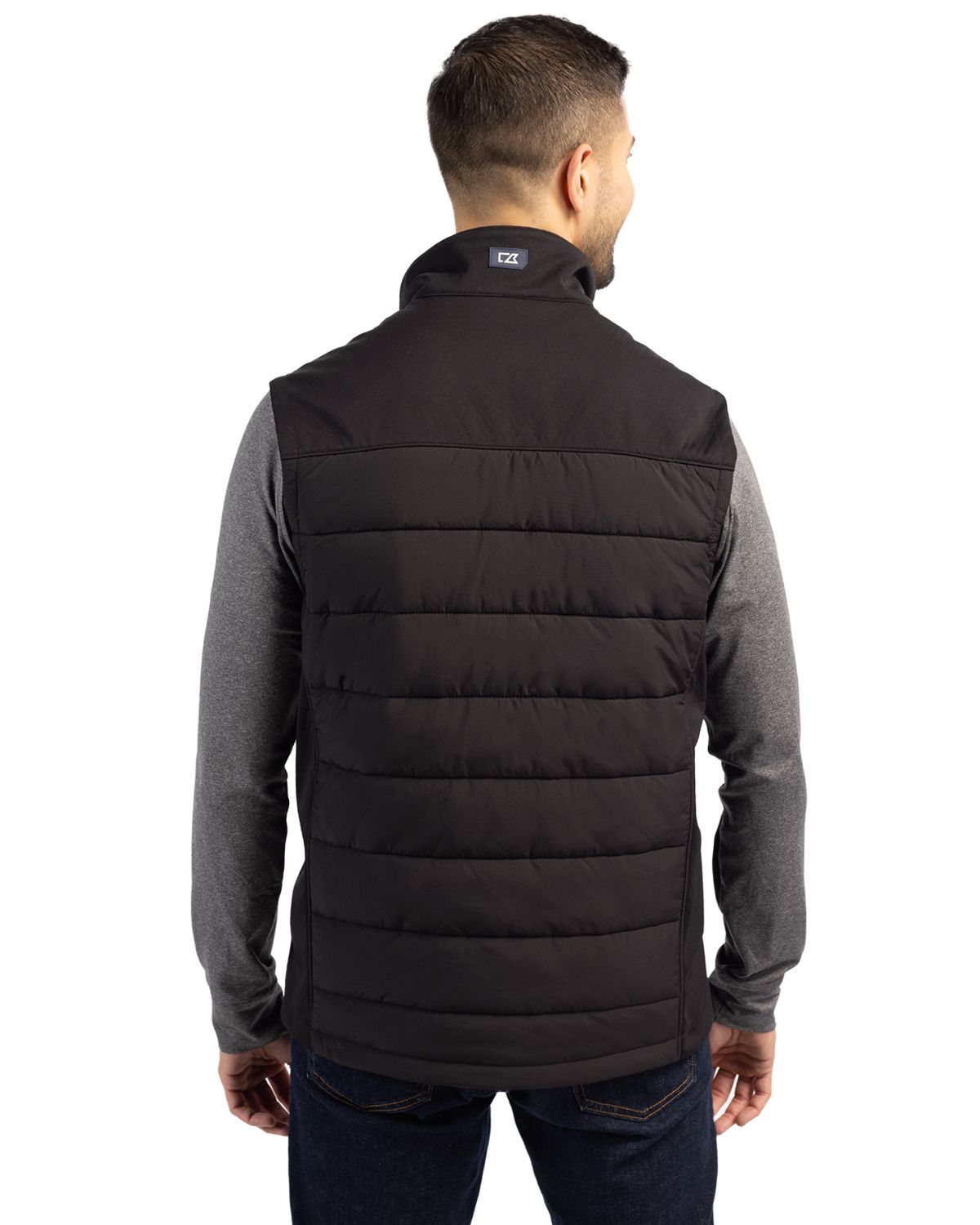 Evoke Hybrid Softshell Recycled Mens Full Zip Vest