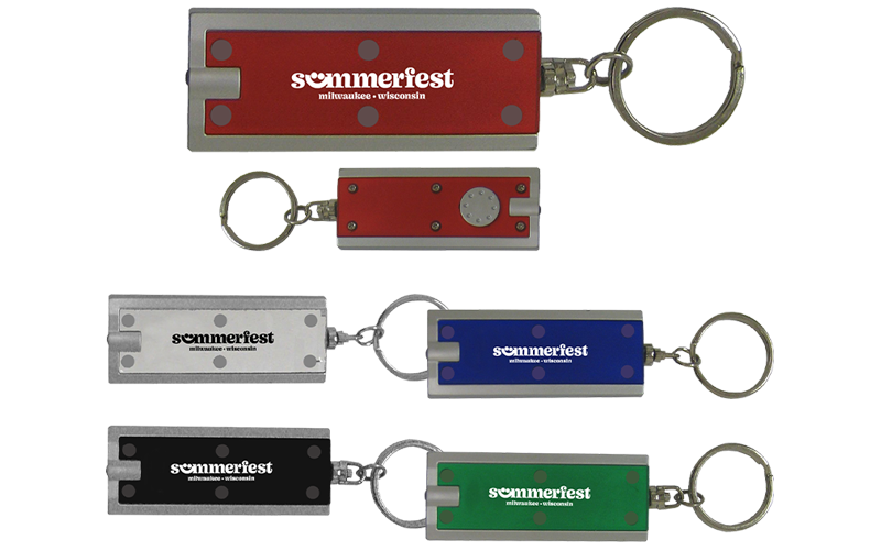 Rectangular LED Keychain