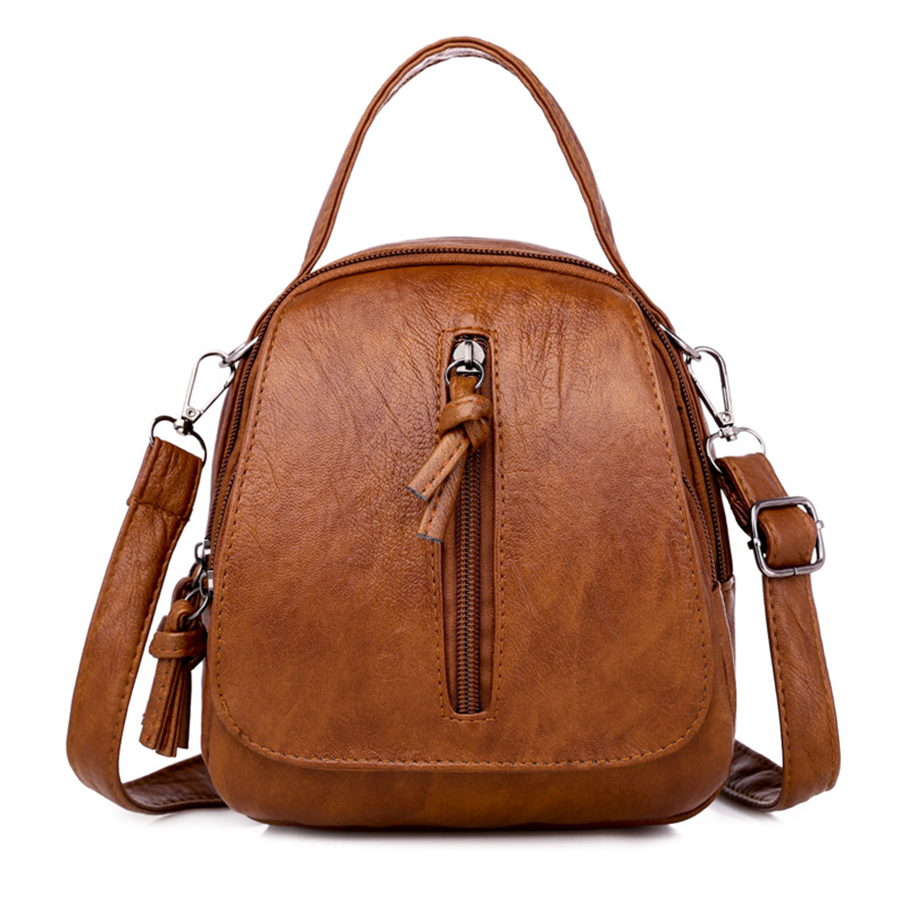 Women Genuine Leather Backpack Purse Travel Handbag College 5