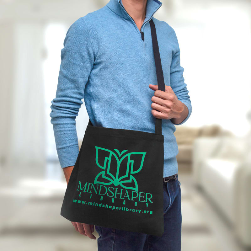 Custom Messenger Heavy Canvas Tote Bags 14