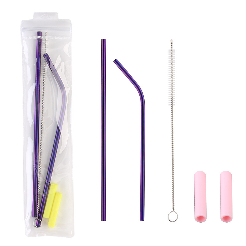 Stainless Steel Straw With PVC Bag And Brush 4