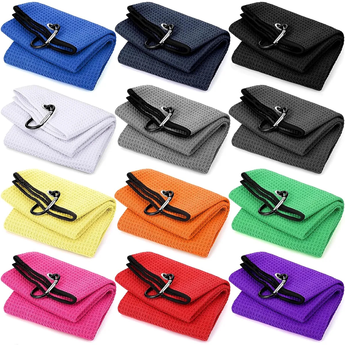 16 x 24 Inch Microfiber Trifold Golf Towel 3