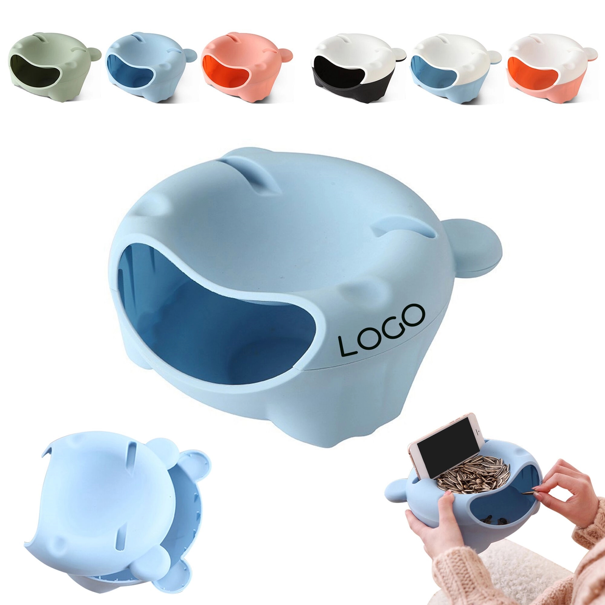 Multipurpose Trash Bin With Phone Holder 4