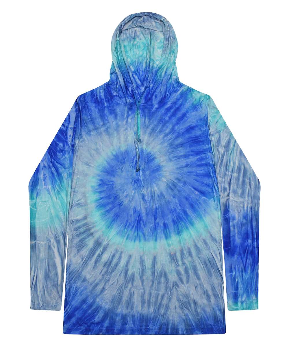 Unisex Tie-Dyed Hooded Long Sleeve T-Shirt - 2777 10
