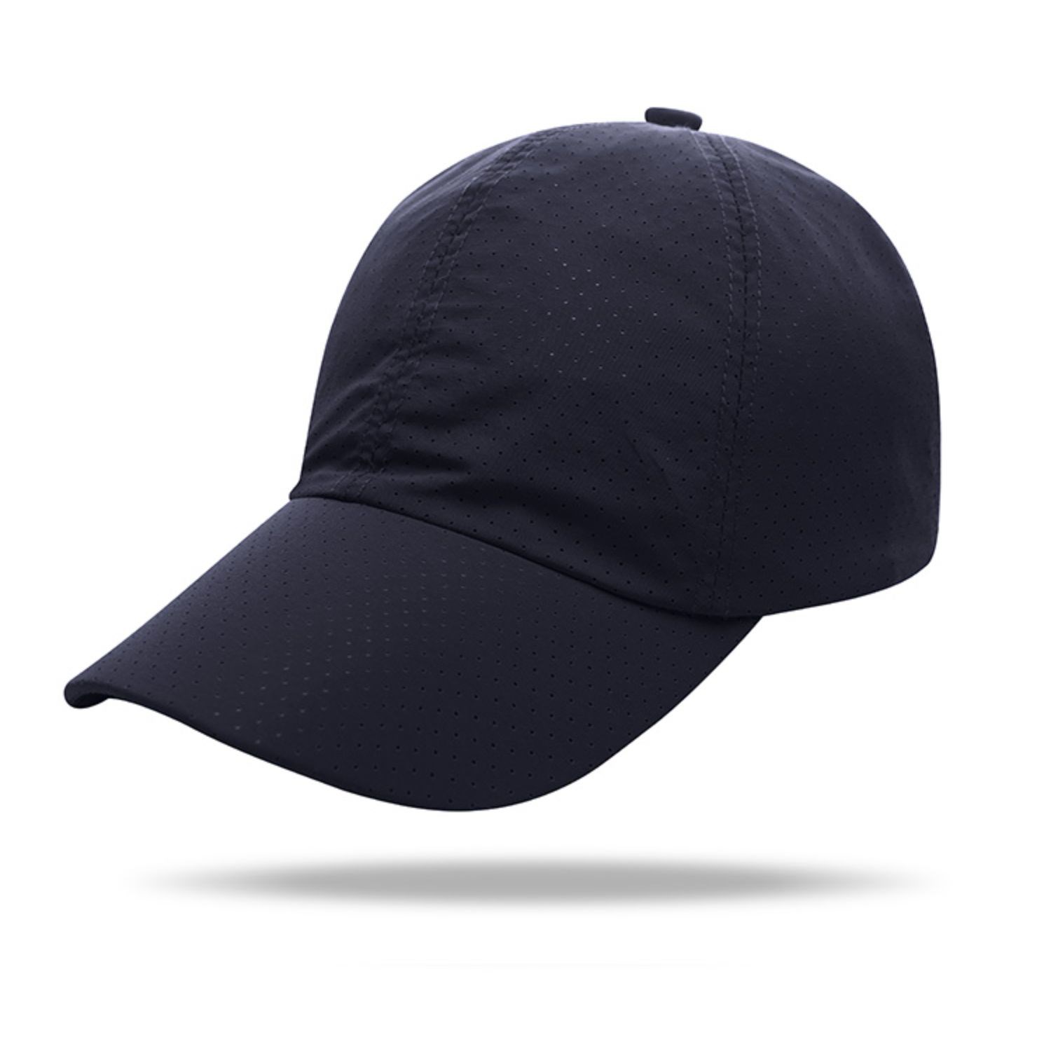 Quick Dry Polyester Structured 6 Panel Cap w/ Plastic Buckle 2