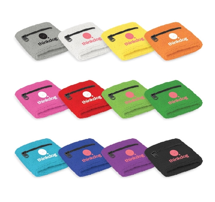 Sports Wristband W/ Zipper Pocket 3