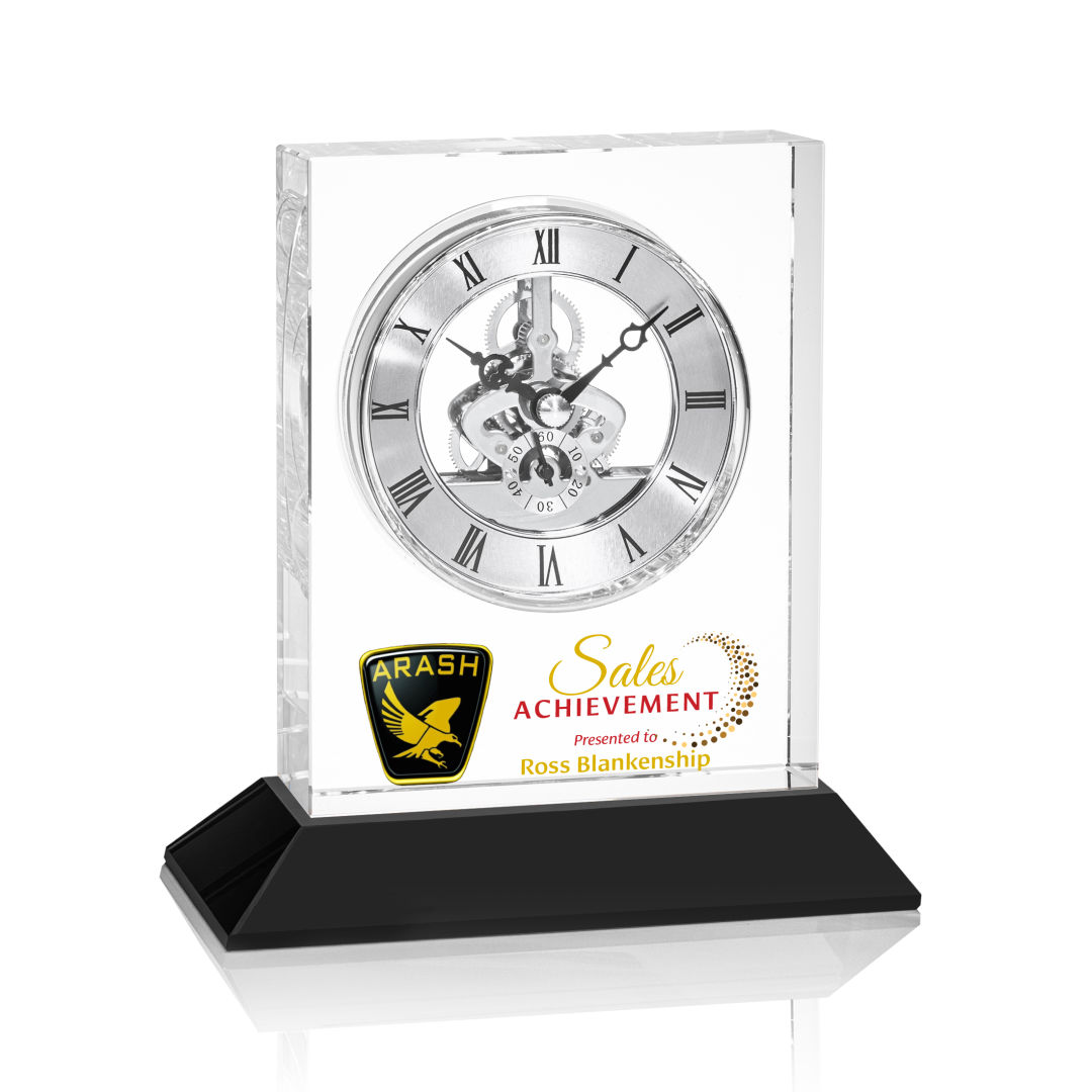 Ashland VividPrint™ Clock on Base - Silver Dial 20