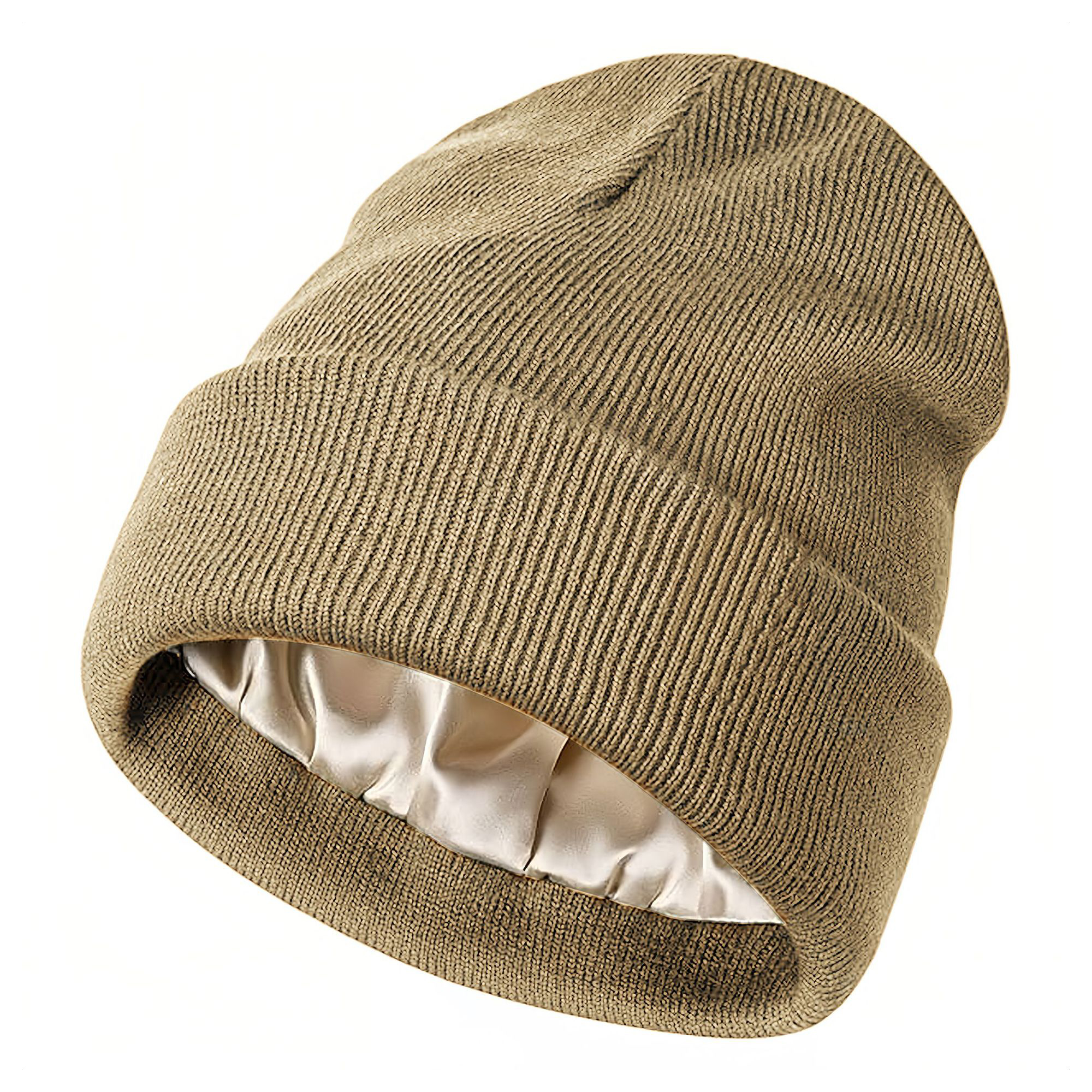 Winter Knit Cap With Smooth Lining 1