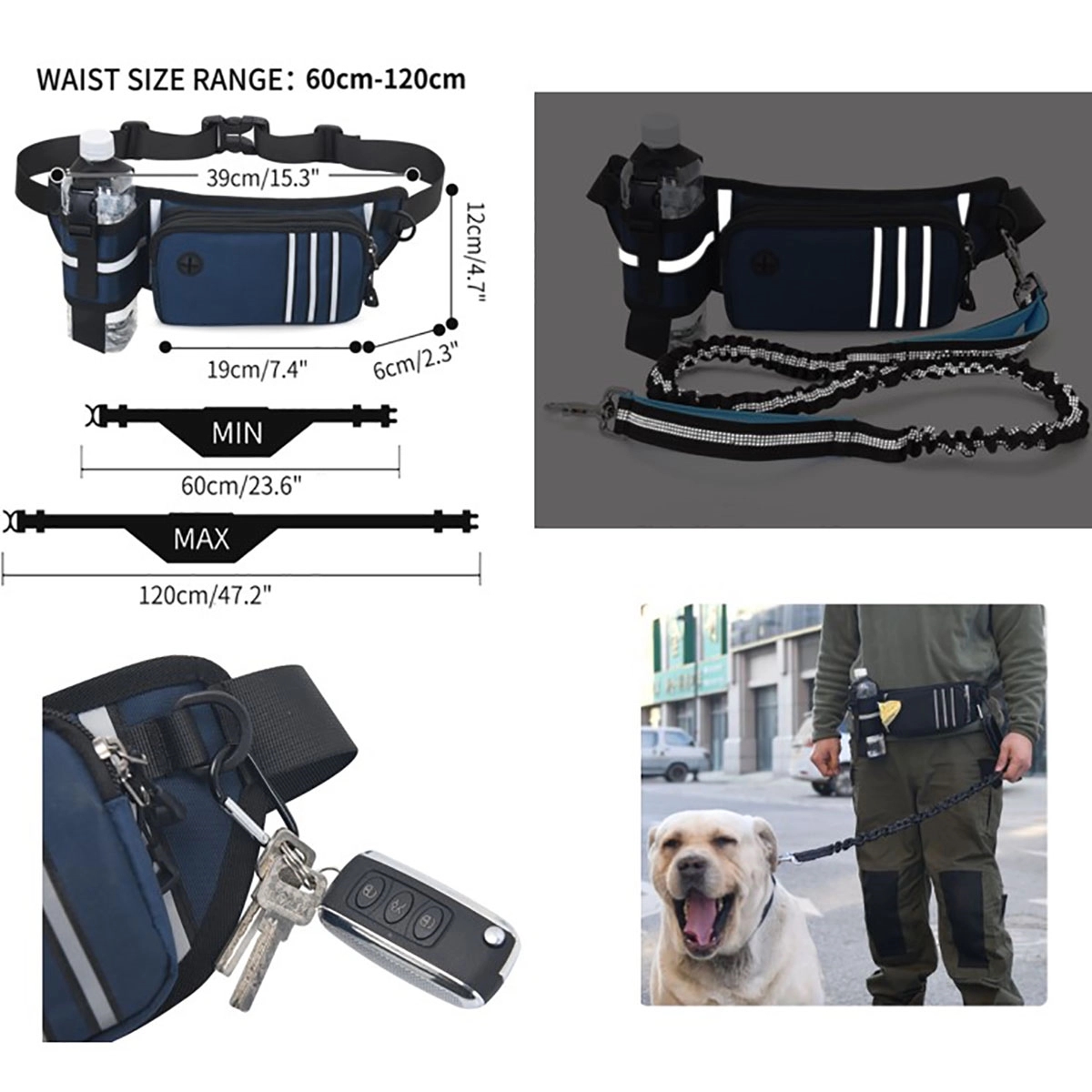 Fanny Pack With Leash Reflective 1