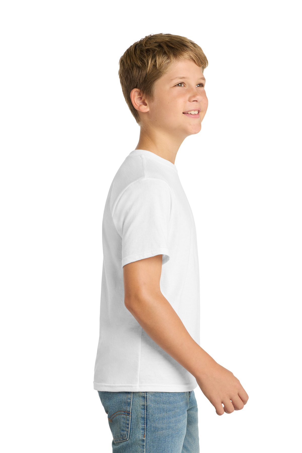 Port & Co Youth Performance Blend Tee. PC381Y 54
