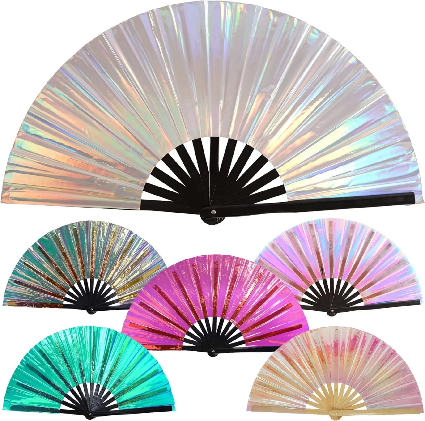 Holiday party rainbow fan 2