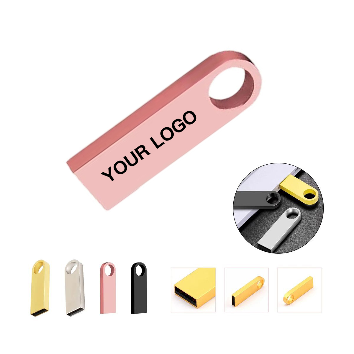 64GB Stainless Steel USB Flash Drive for File Storage 3