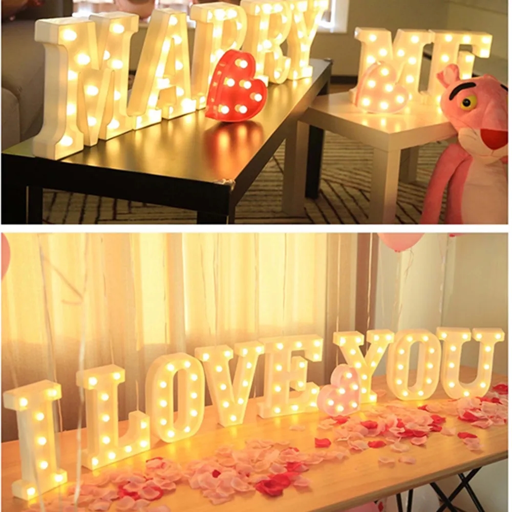 Decorative LED Glowing Marquee Letter 1