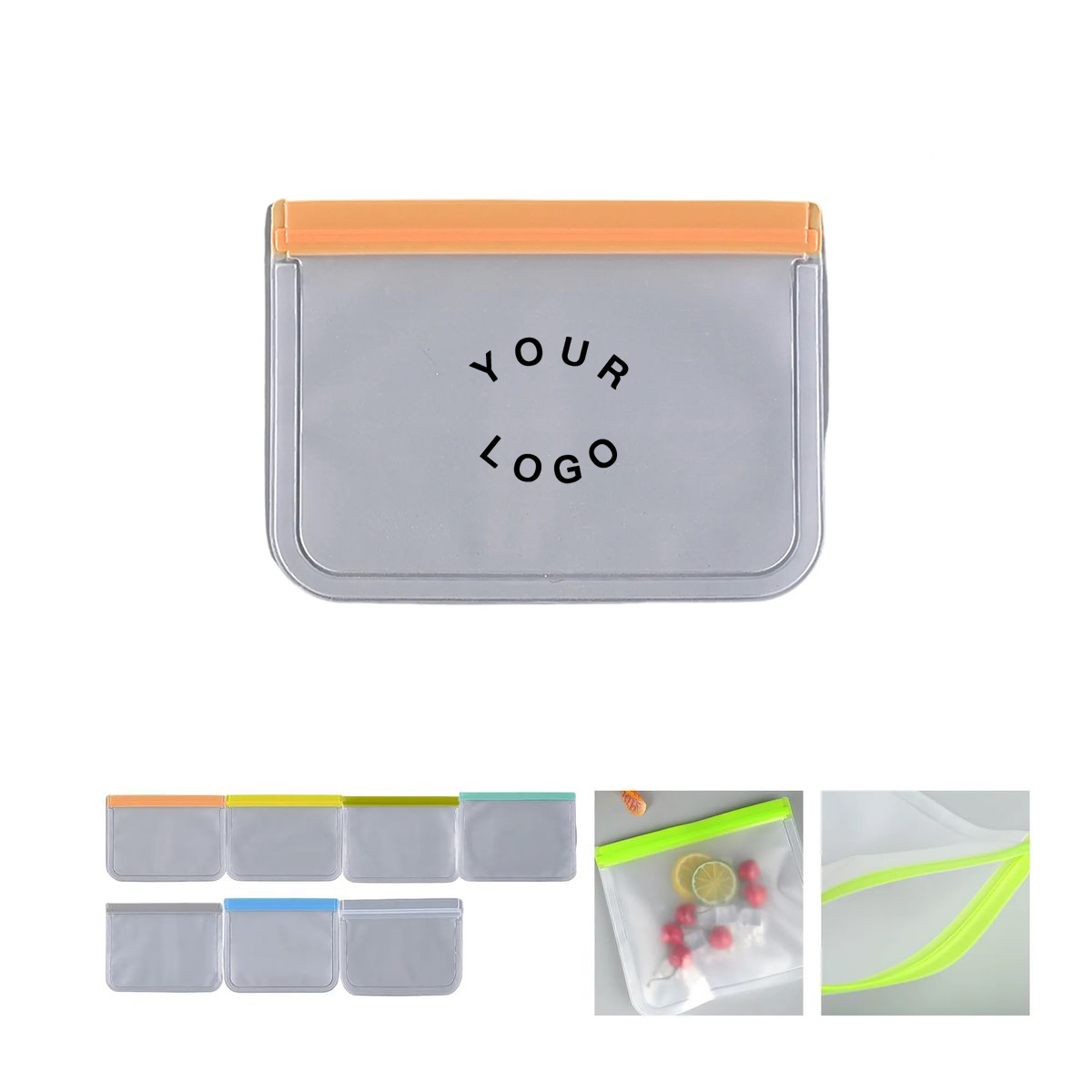 Reusable Food Storage Bag with Sealable Closure 2
