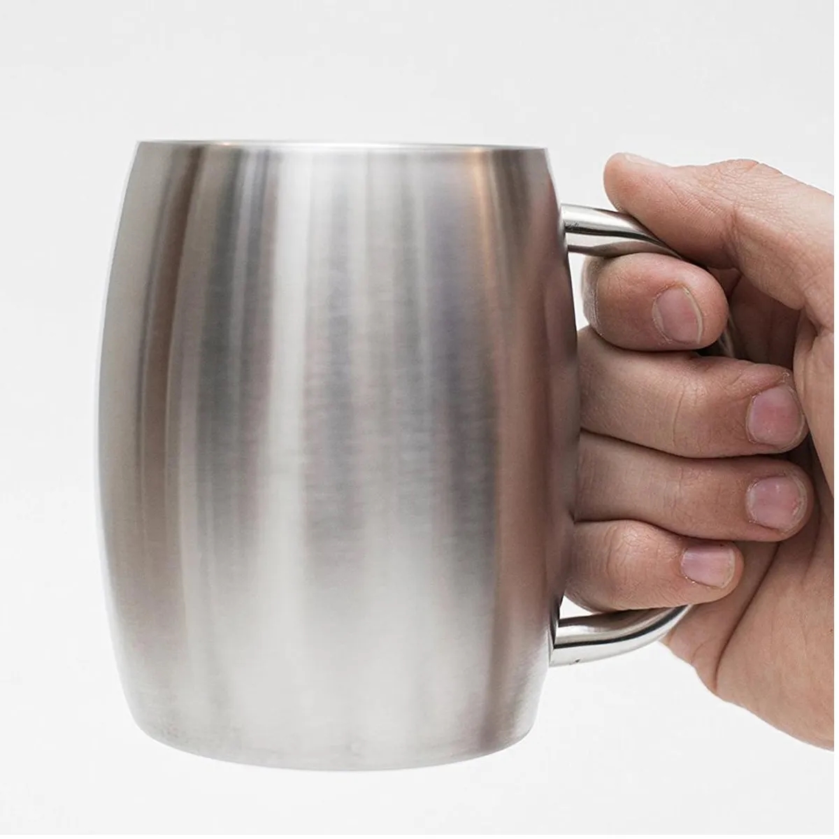16 Oz. Stainless Steel Beer Mug With Handle 2