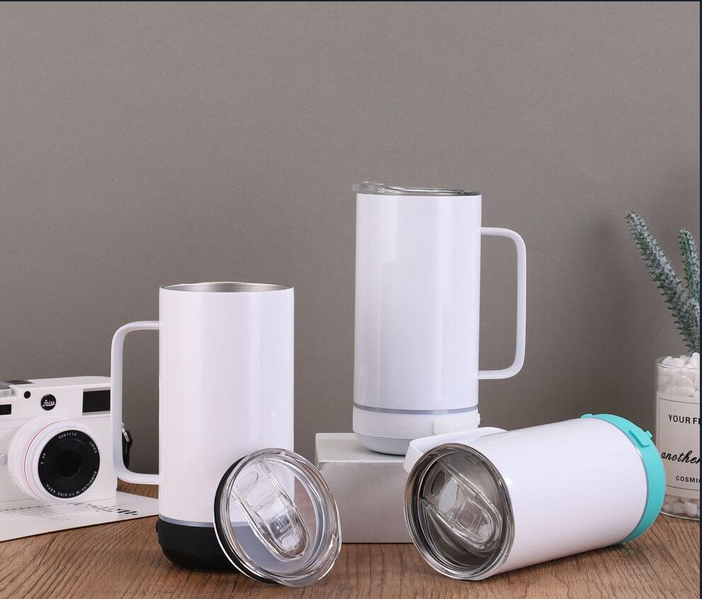 14oz Bluetooth Speaker Tumbler With Handle 5