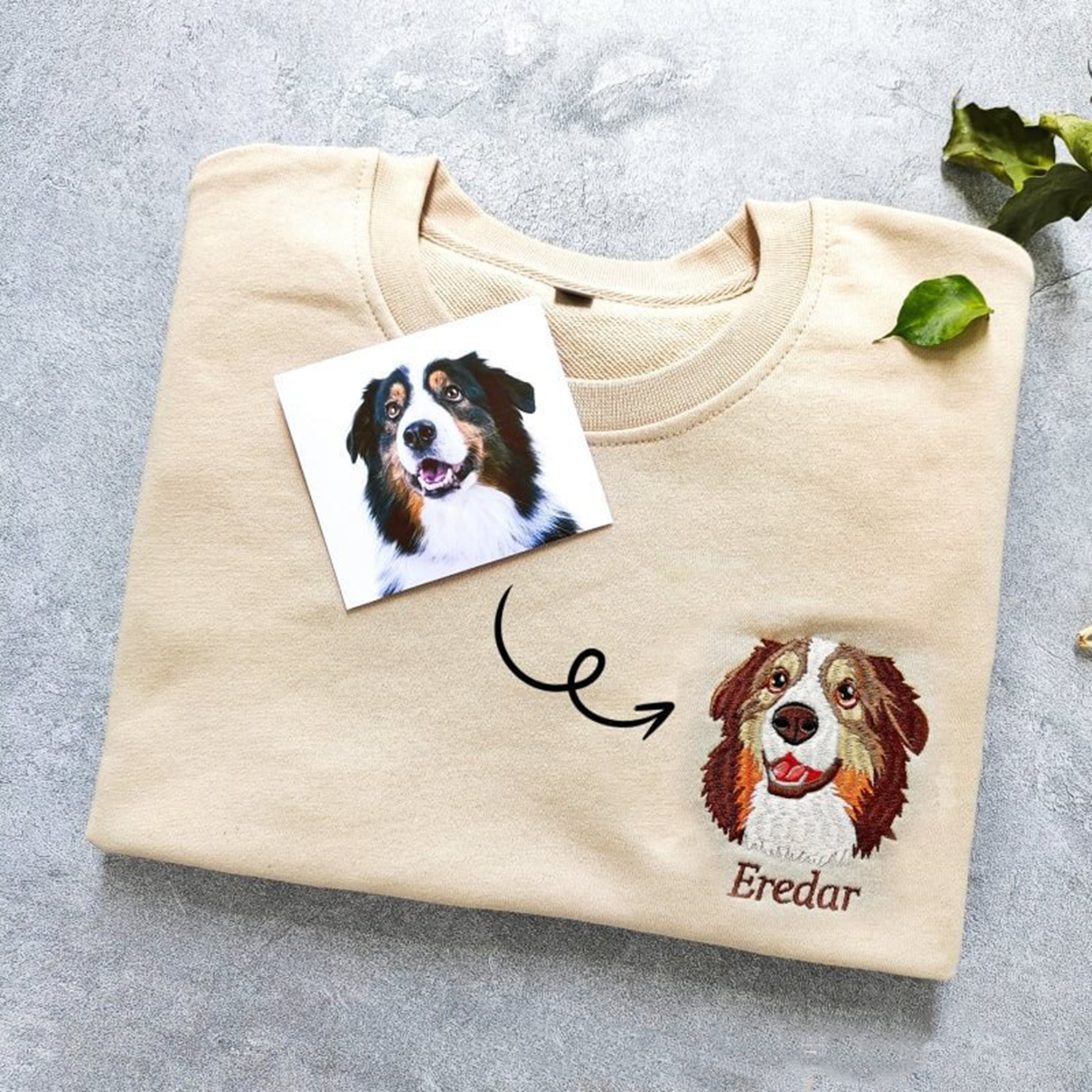 Custom Pet Embroidered Sweatshirt, custom hoodie or sweatshirt with logo imprint 5