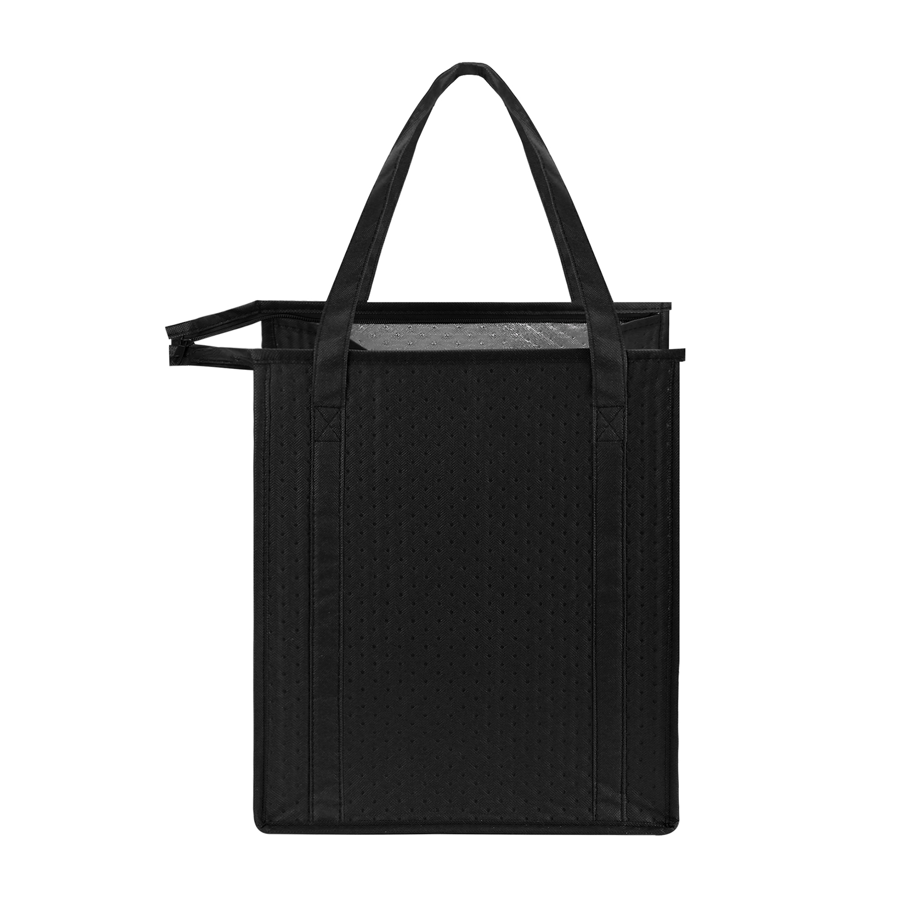 Non Woven Aluminum Foil Zipper Insulation Bag (13'' L x 15'' W x 10'' H) 6