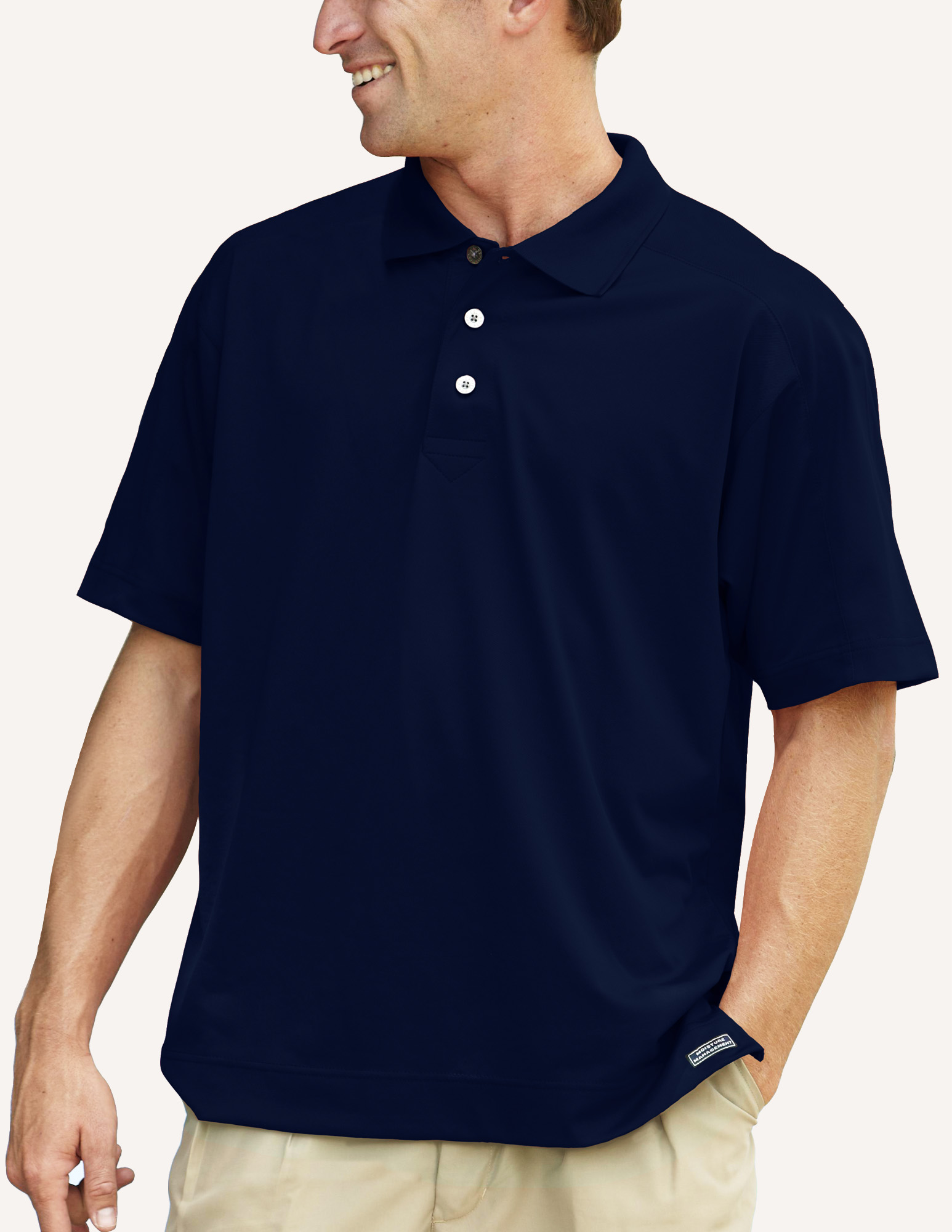Men's Galactic Micro Pique Solid Polo Shirt 5