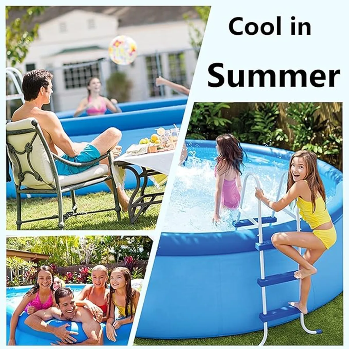 Bubbles Design Portable Inflatable Heater Swimming Pools 4