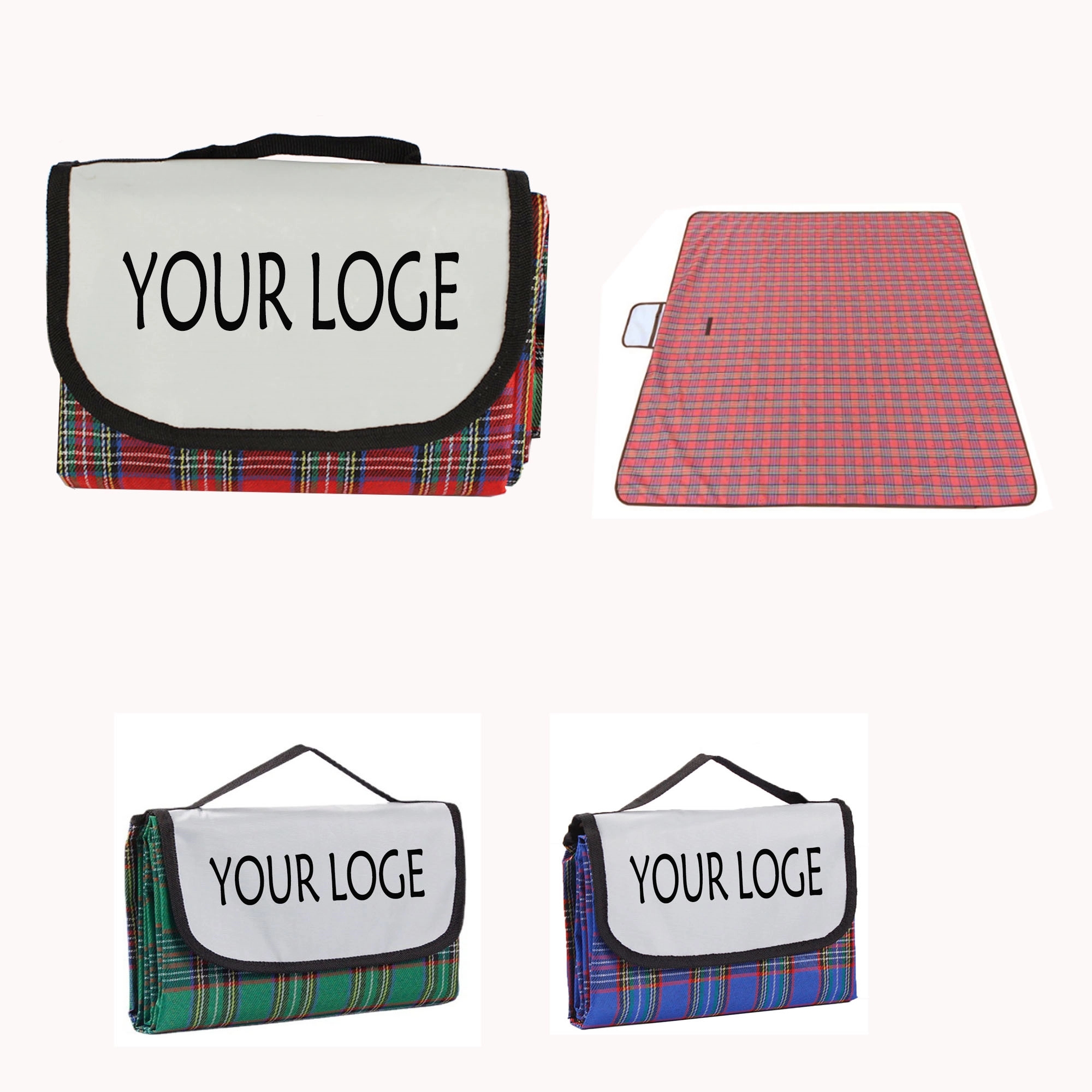 Outdoor Roll-Up Picnic Blanket  MOQ 50PCS 2