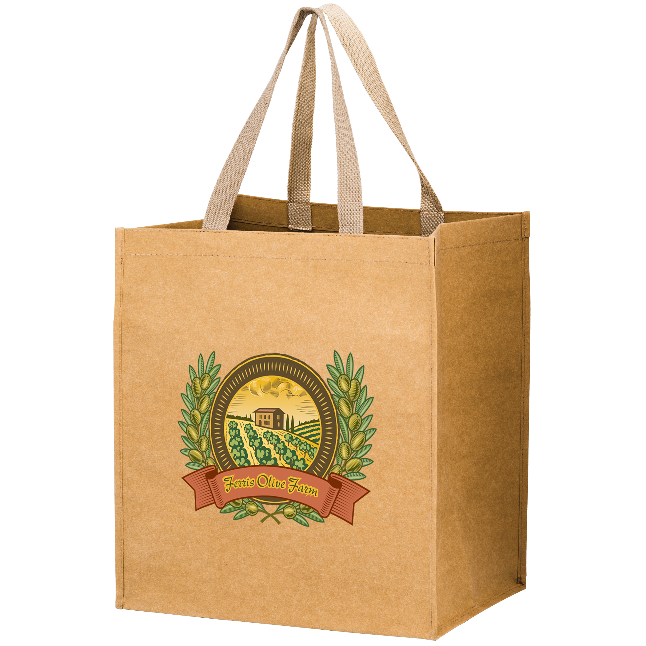 Washable Kraft Paper Grocery Totes 2