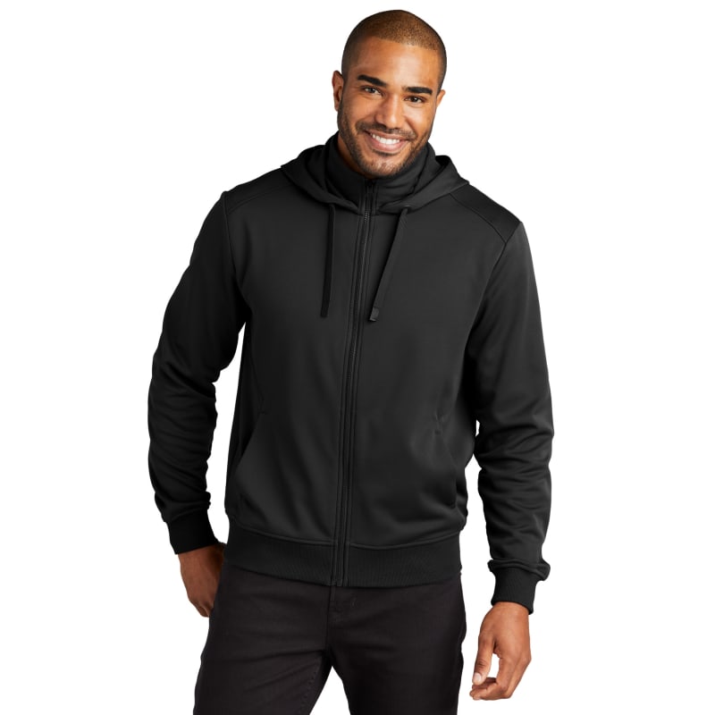 Port Authority Smooth Fleece Hooded Jacket 2