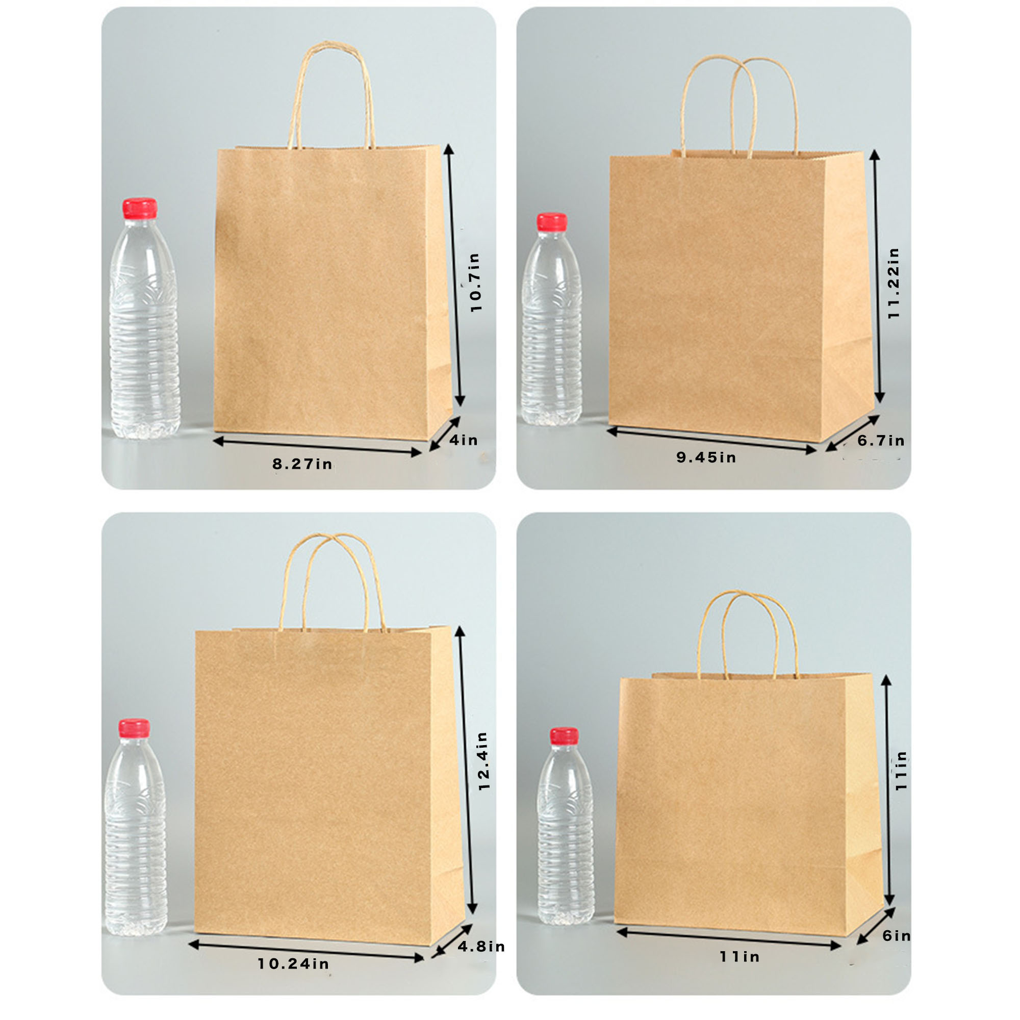 Kraft Paper Tote Bag Sizes Available 2