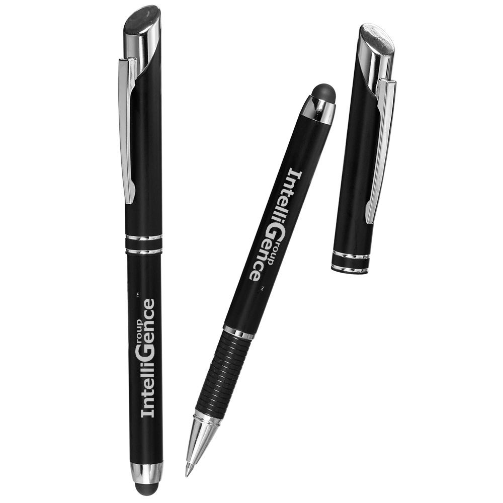 Cap Off Metal Pen with Stylus 2