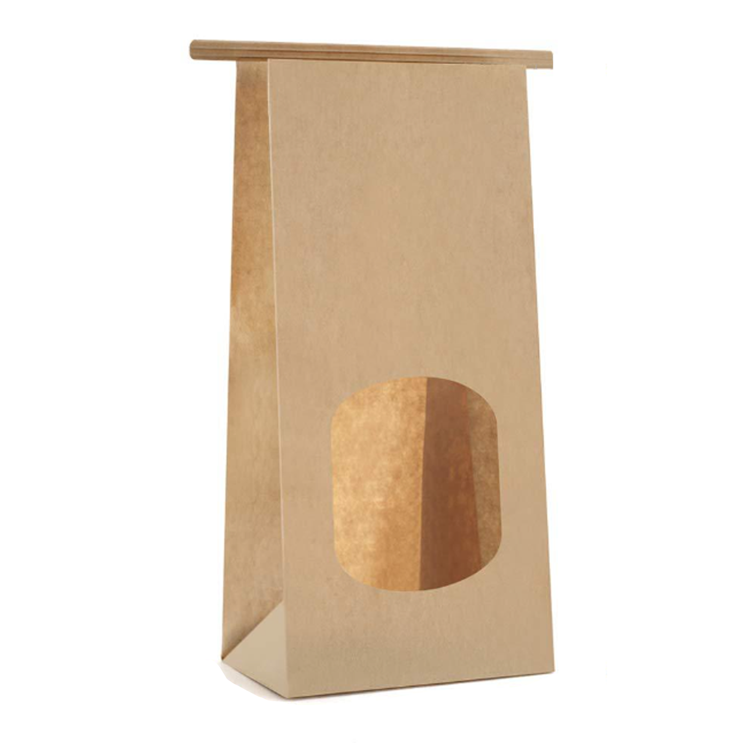 Window opening oil proof kraft paper food packaging bag 2