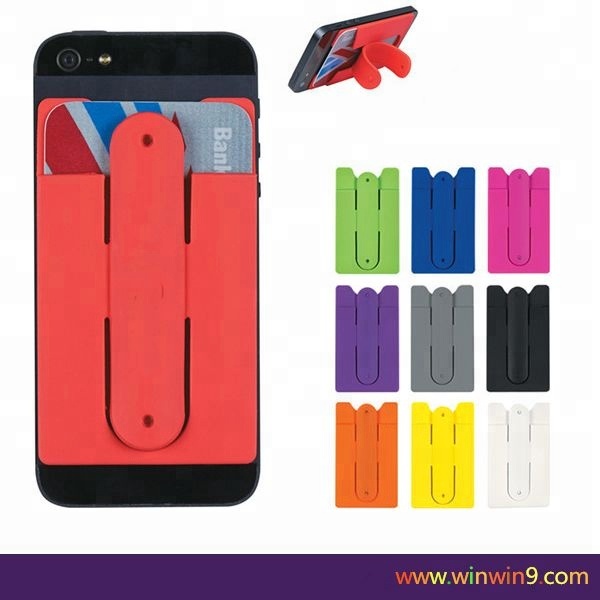 Silicone Phone Card Holder with Stand 1