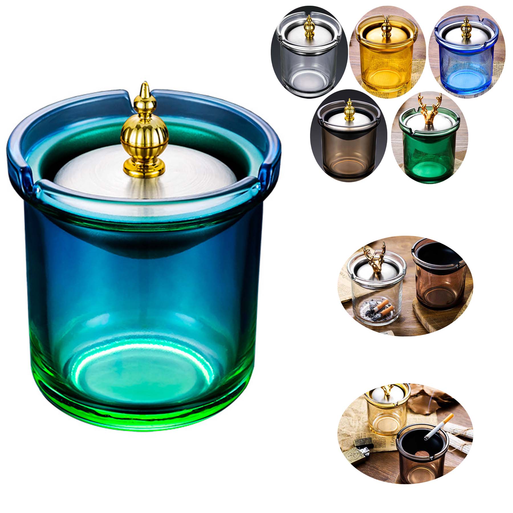Ashtray With Lid