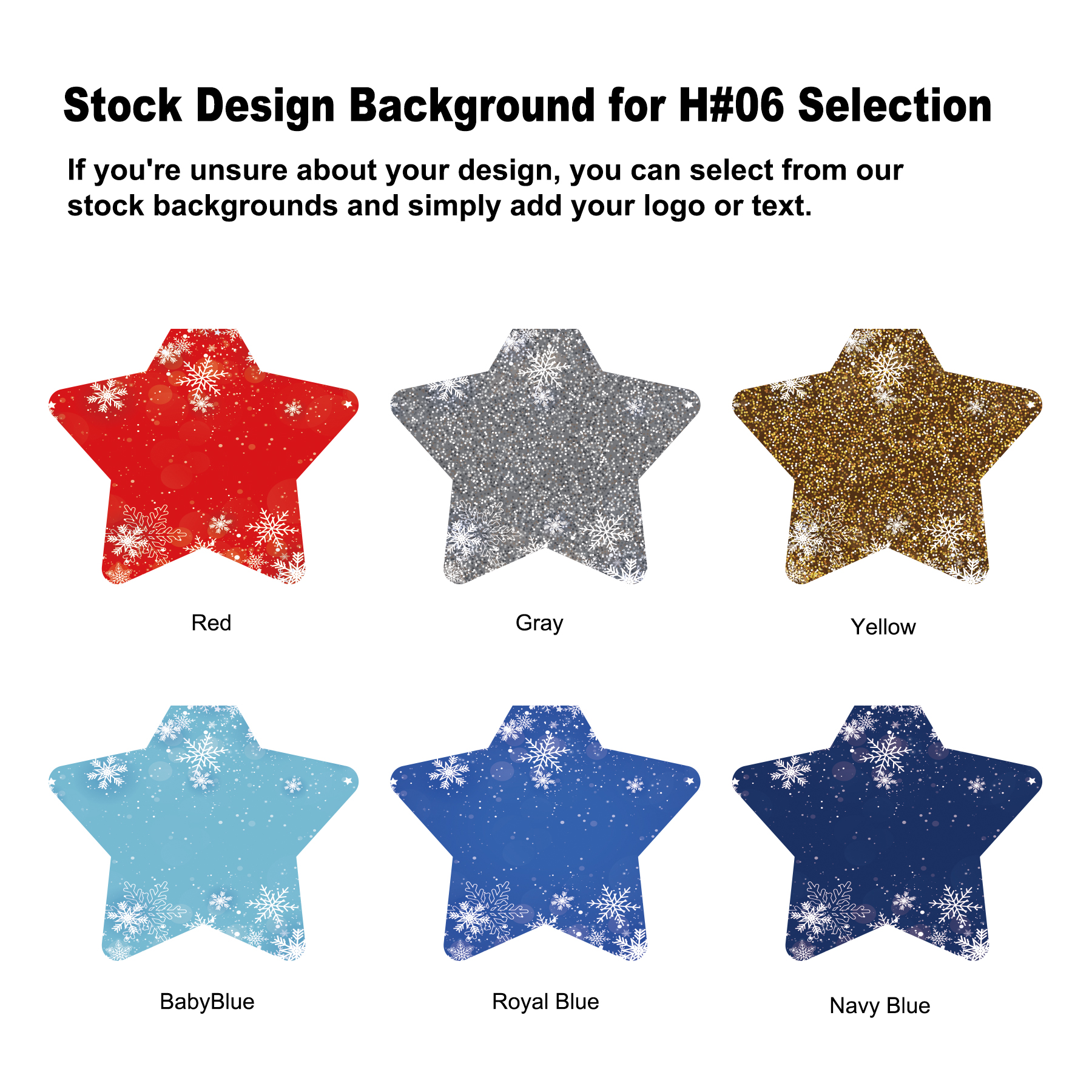 MDF Full Color Clear Star Ornament 2