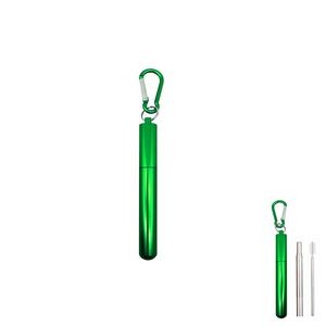 Innovative Telescope Metal Straw With Carabiner 12