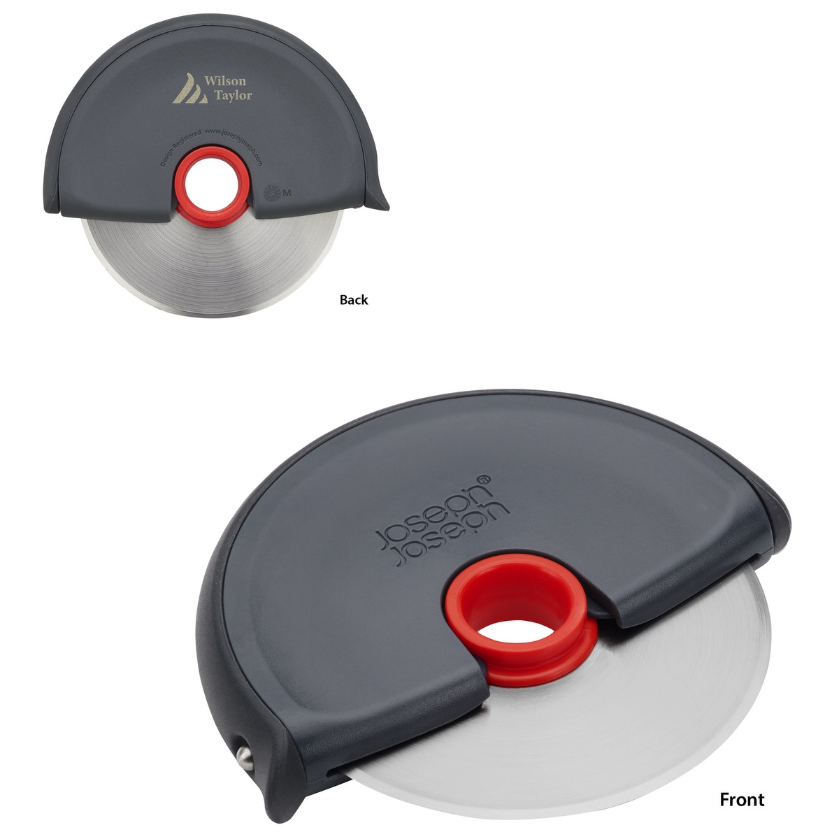 Joseph Joseph® Disc Easy-clean Gray Pizza Cutter 19