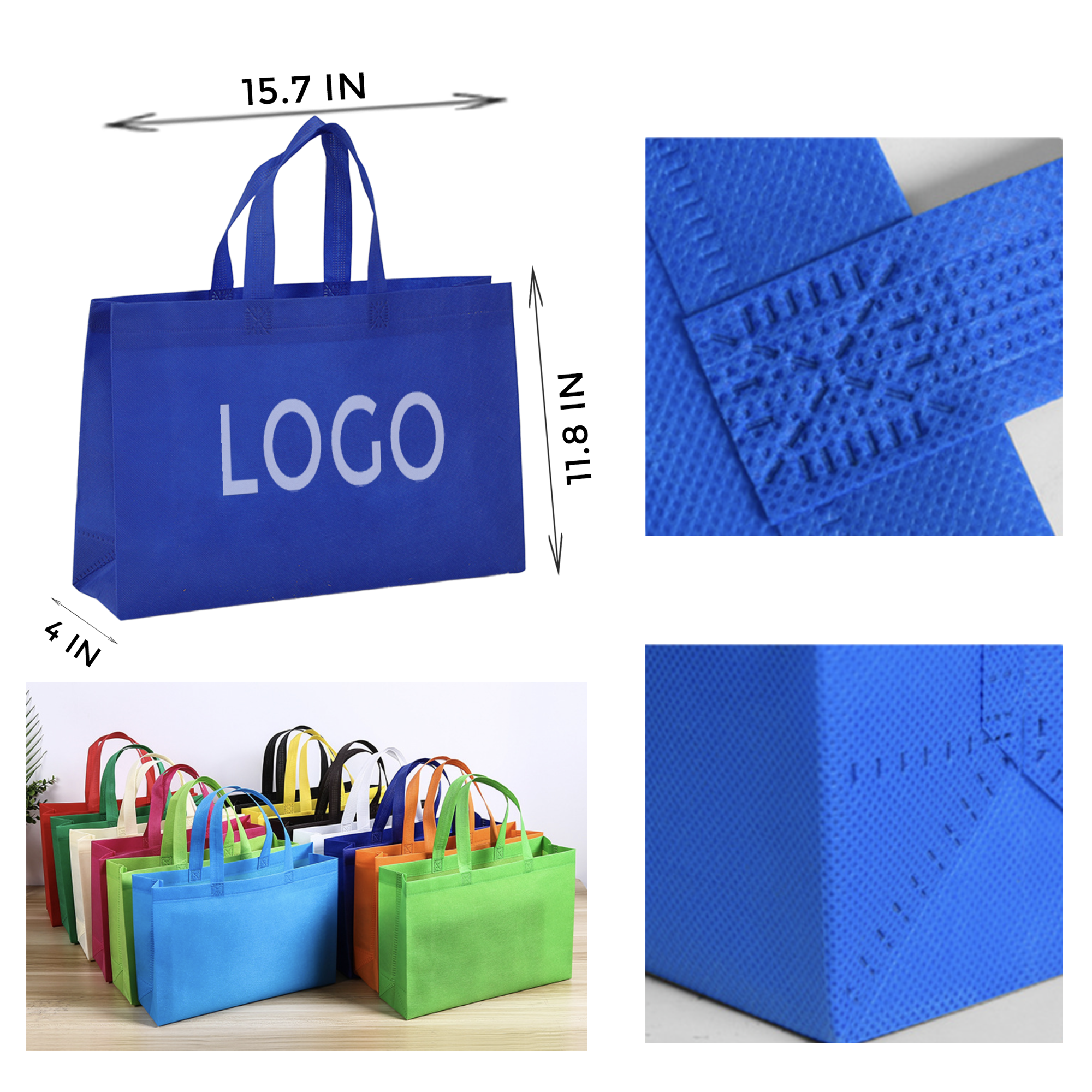 MOQ 10 PCS Spacious Horizontal Non - Woven Bag 1