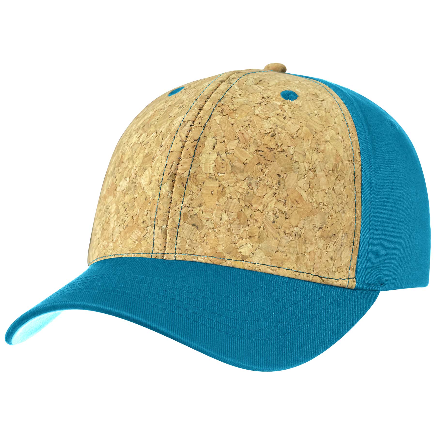 Two Tone 6 Panel Cork Trucker Baseball Cap 13
