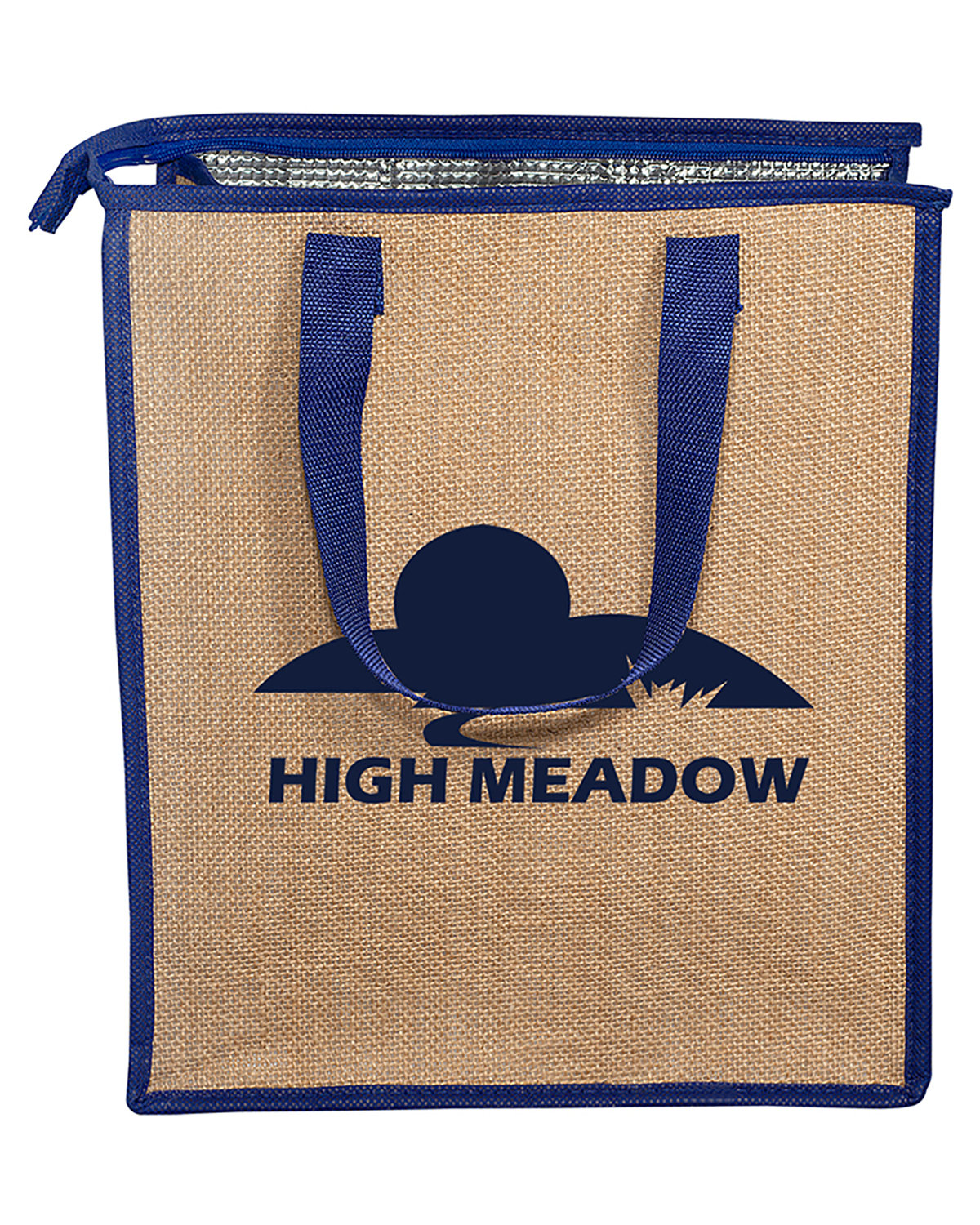 Jute Lunch Cooler Tote Bag 1