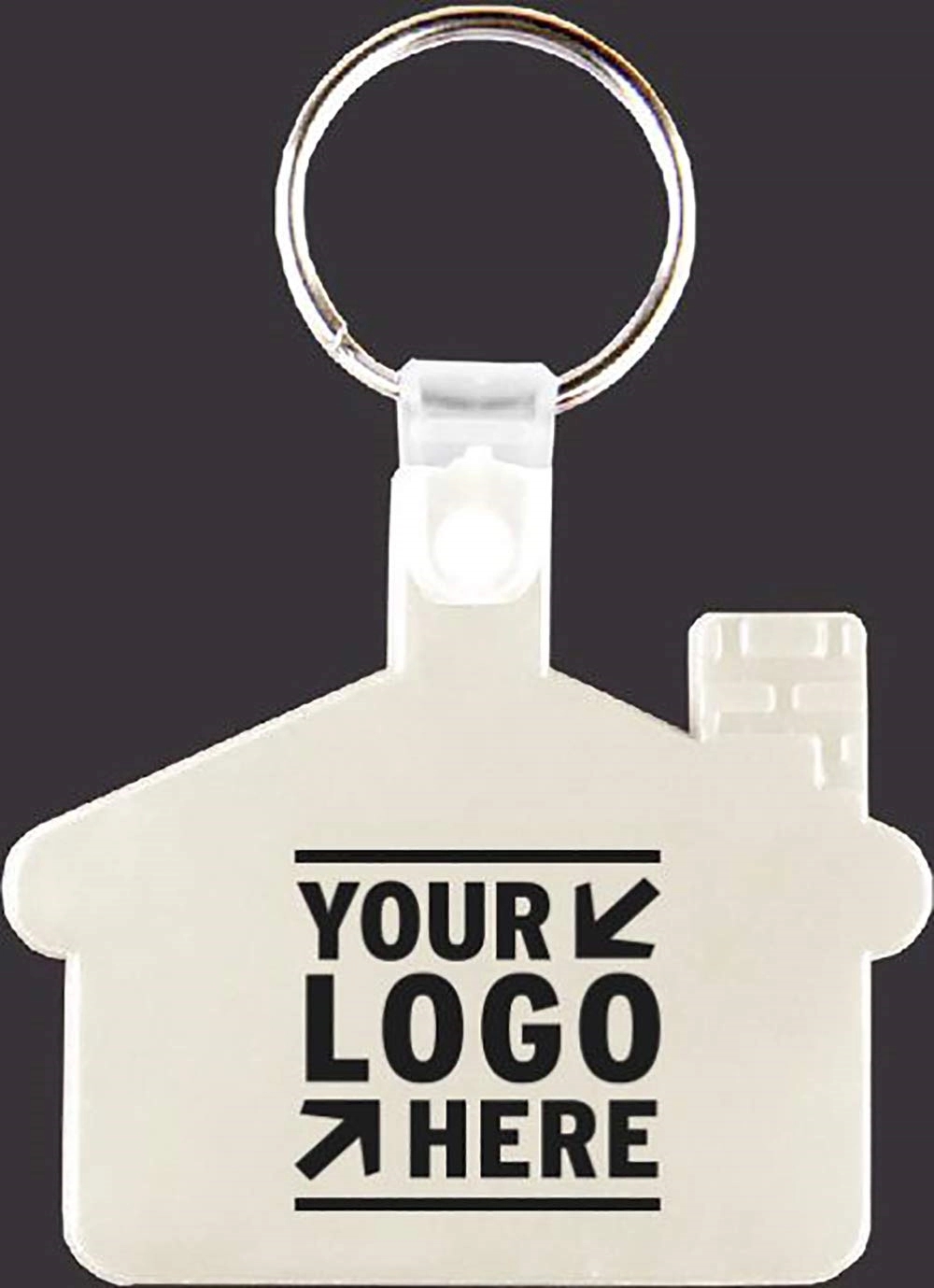House Shape Soft Plastic Key Tag Printed with Your Logo 11