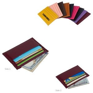 2 Sides Business PU Leather Card Holder With Wallet 7