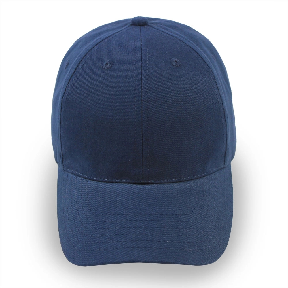 6 Panel Structured Classic Baseball Cap Cotton Twill