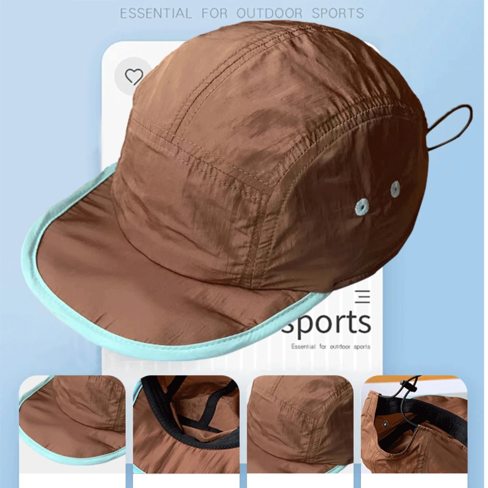 Outdoor Quick Dry Camping Hat Lightweight Baseball Cap 3