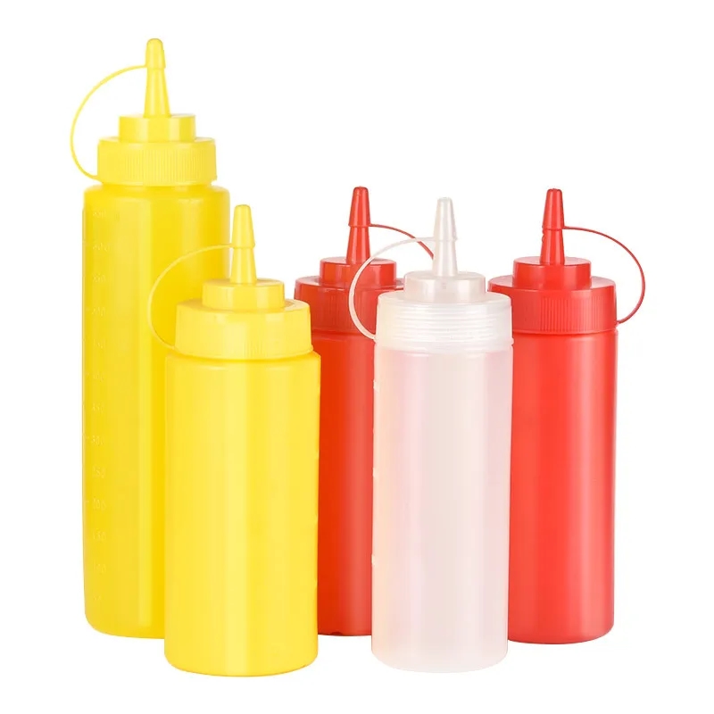 8-32oz Plastic Squirt Condiment Sauce Squeeze Bottles 2